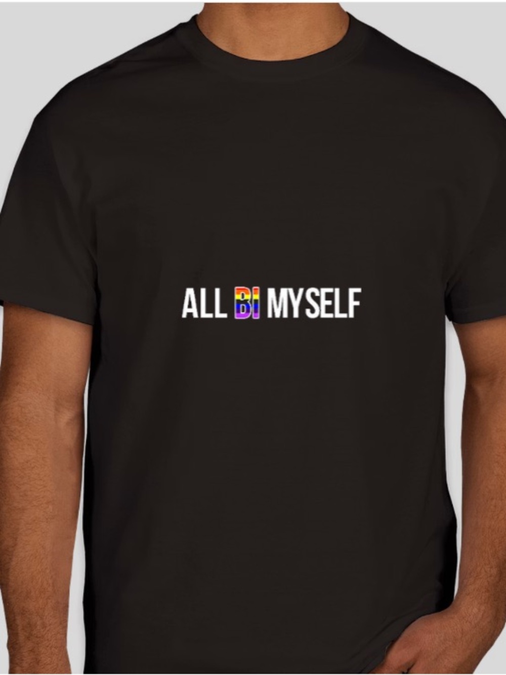 All Bi Myself Graphic Tee - Black